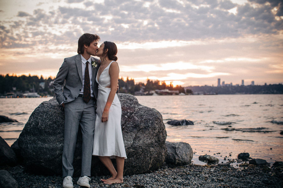 Madeline & Ben wedding at Calkins Point at Luther Park, Mercer Island & Private Residence